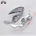 cheap silver aluminum alloy motor bike rearview mirror